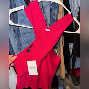 Pink and white tops
